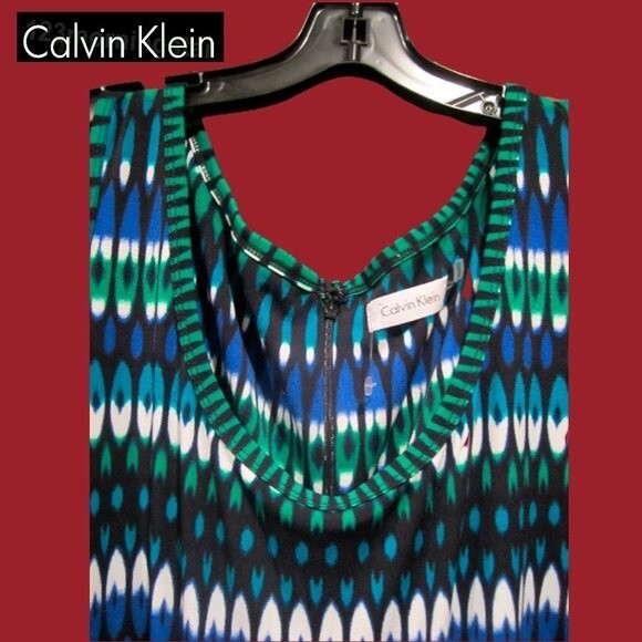 Calvin Klein NEW Atlantis Geometric Tie Dye Drawstring Jumpsuit 14 - Picture 6 of 11